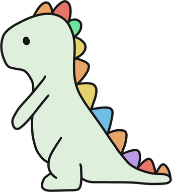 Rainbow dino